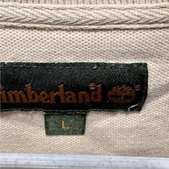 Timberland Men’s Cream Polo Size Large - Picture 5 of 5